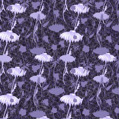 Фиолетовый абстракции, Блюр, каракули, цветы