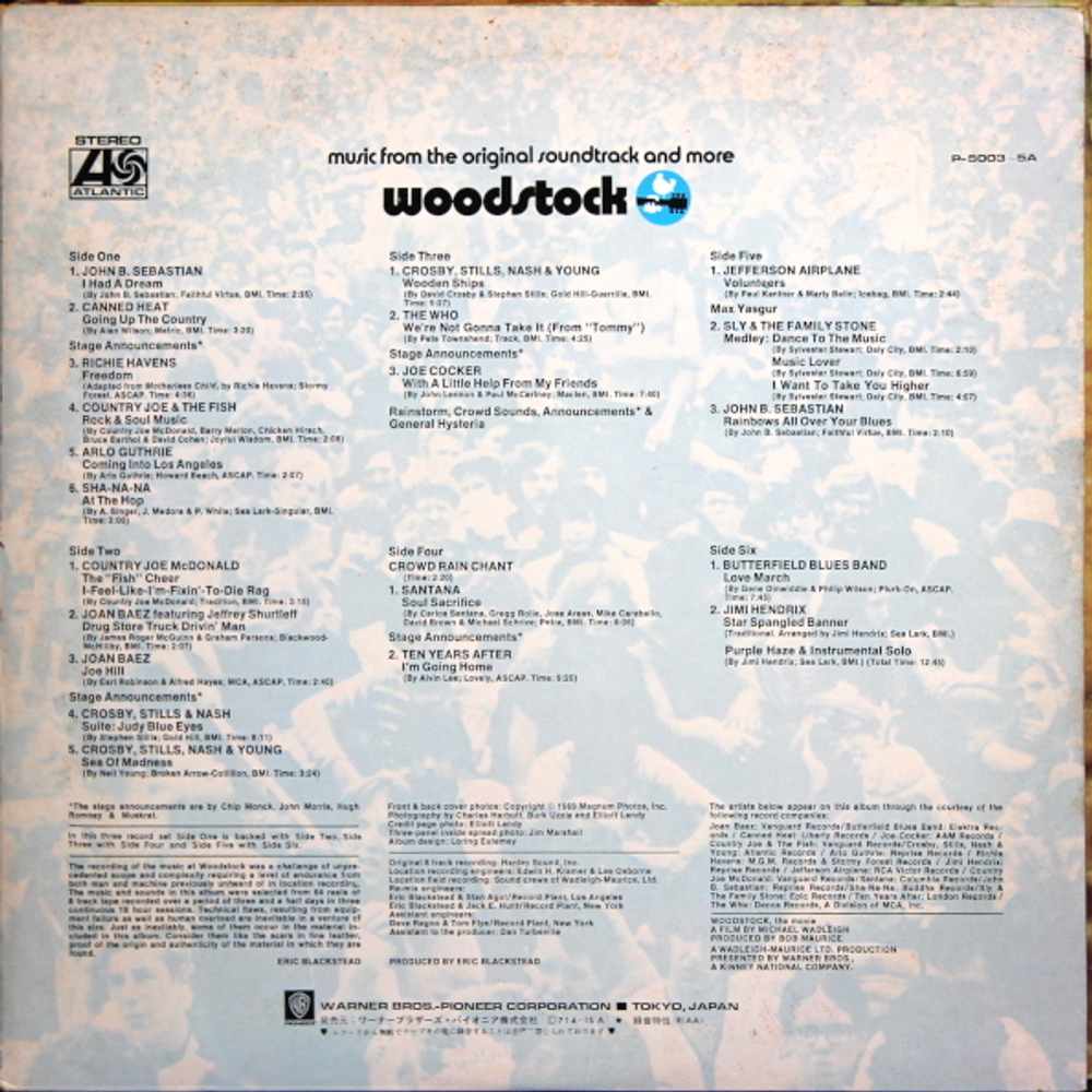 Сборник / Woodstock: Music From The Original Soundtrack And More (3LP)
