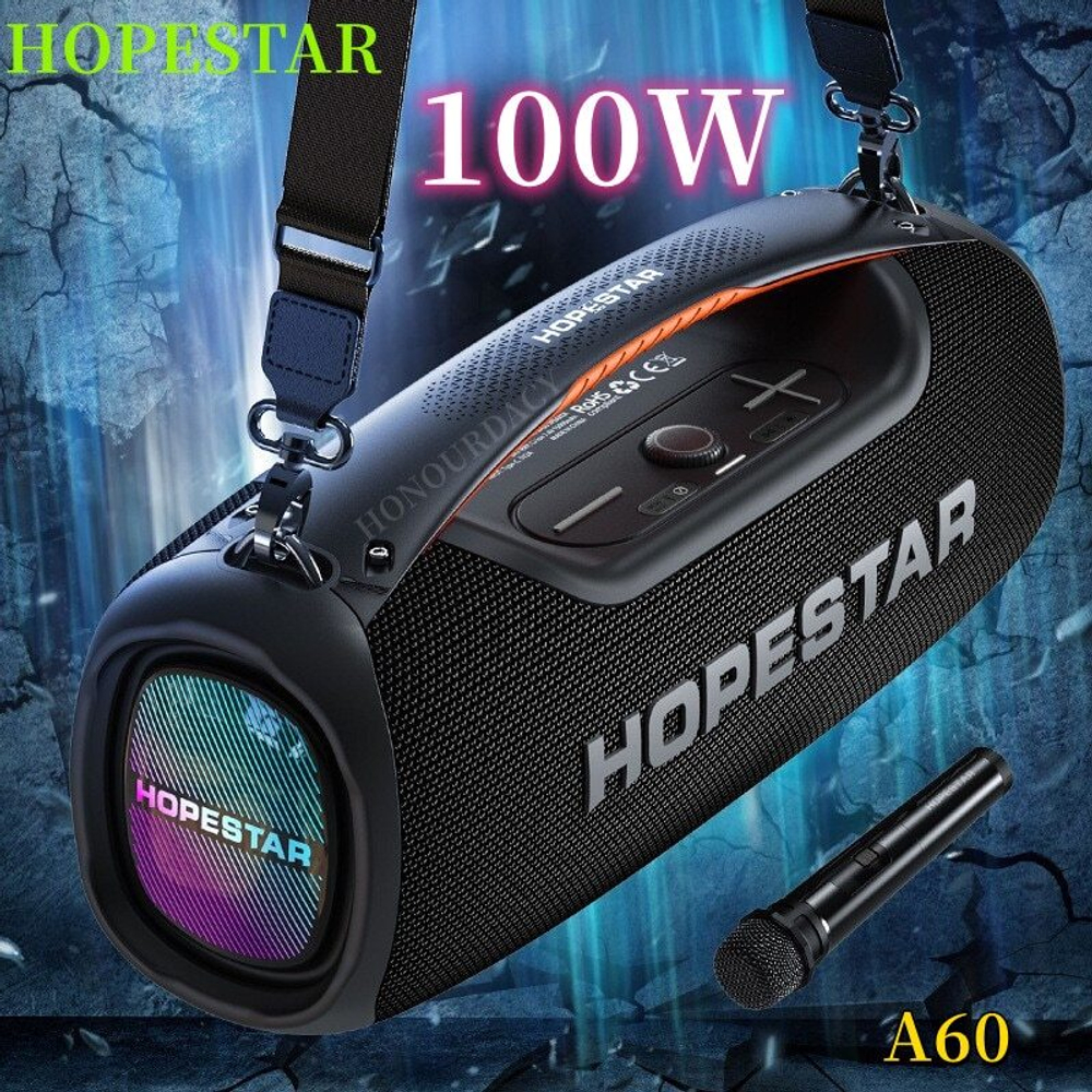 Беспроводная колонка Hopestar A60 (BT/100W/15A) Караоке