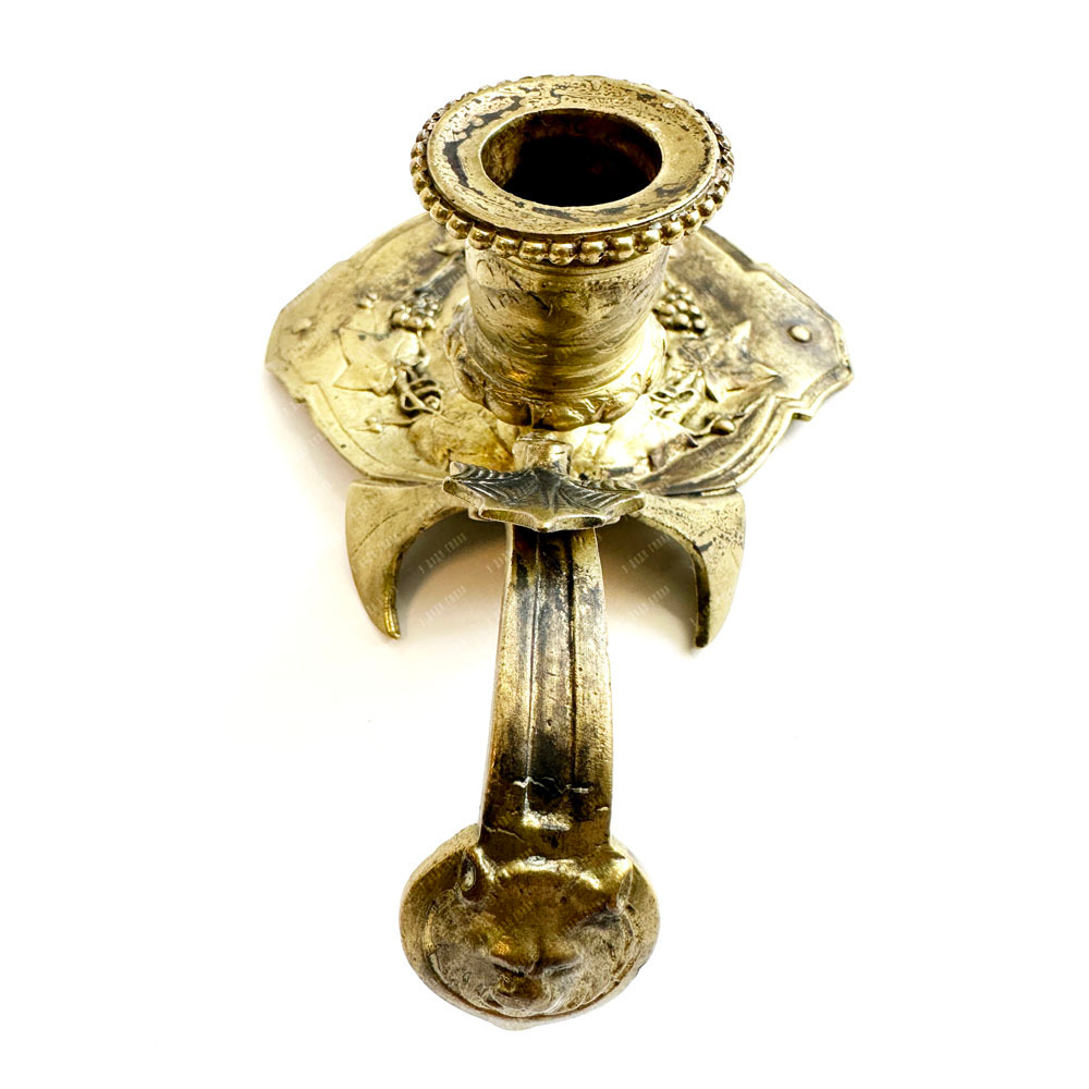 Сатир. Подсвечник на одну свечу с ручкой (ночник). Франция,  Конец XIX в