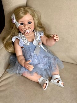 Кукла Реборн виниловая 55см в пакете (FA-028)