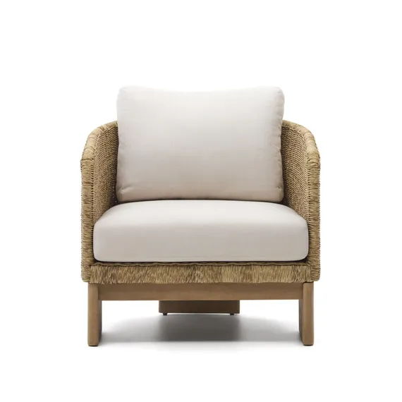 Кресло Xoriguer из ротанга и массива эвкалипта