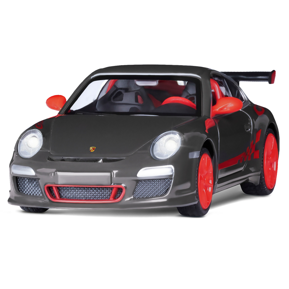 Модель 1:32 Porsche 911 GT3 Cup, темно-серый, инерция, свет, звук, откр. Двери