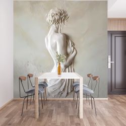 Фотообои барельеф девушка