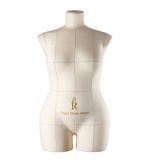 Манекен портновский Моника, торс, размер 48, цвет бежевый. Вид спереди.