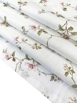 Постельное белье сатин Milky Garden "Весна" 2-спальное Наволочка 70x70 см 2 шт Простынь 240x215 см Пододеяльник 175x215 см