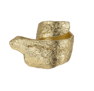 Кольцо мятый металл