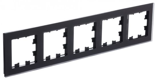 ATLASDESIGN NATURE 5-постовая РАМКА, МАТОВОЕ ОРГАНИЧЕСКОЕ СТЕКЛО ЧЕРНЫЙ