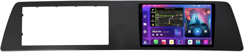 Магнитола для KIA Sportage 5 2021-2024+ (взамен 8", рамка широкая матовая) - FarCar BM10-7570W монитор 10.36" QLED на Android 14, TS10, 4+32Гб, CarPlay, 4G SIM-слот