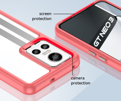 Чехол с усиленными рамками красного цвета для смартфона Realme GT Neo 3