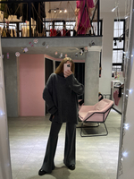 Шерстяной костюм серый