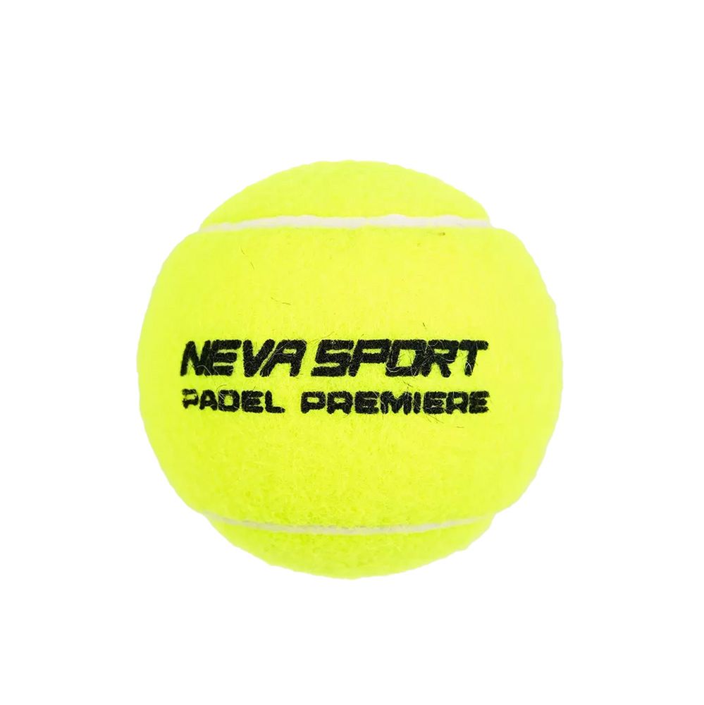 Мяч для падела NS Padel Premier, 502101, уп.3 шт, сукно, нат.резина,желтый