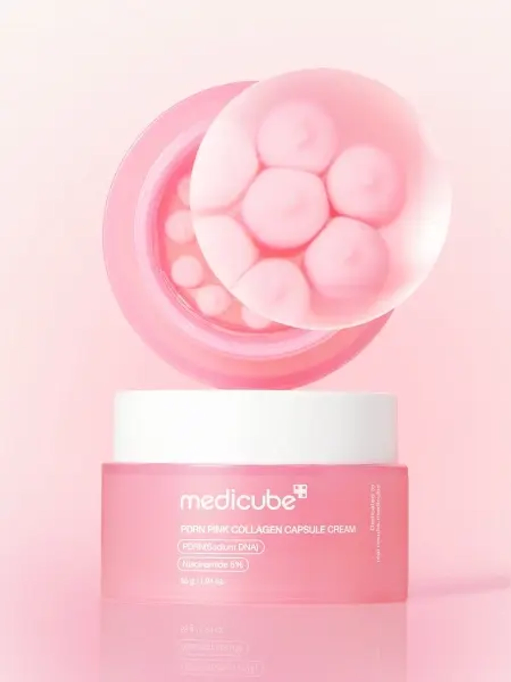 MEDICUBE Крем капсульный увлажняющий PDRN Pink Collagen Capsule Cream (55 г)
