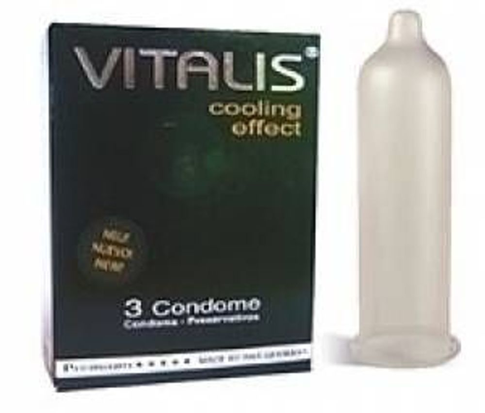 Презервативы Vitalis Premium 3 шт - с охлажд эфф - ом (шир 53mm)