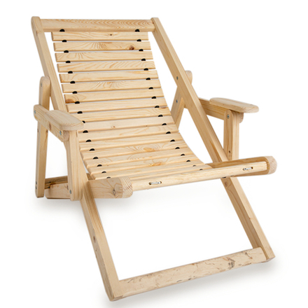 Деревянное кресло-шезлонг СОЧИ Средний