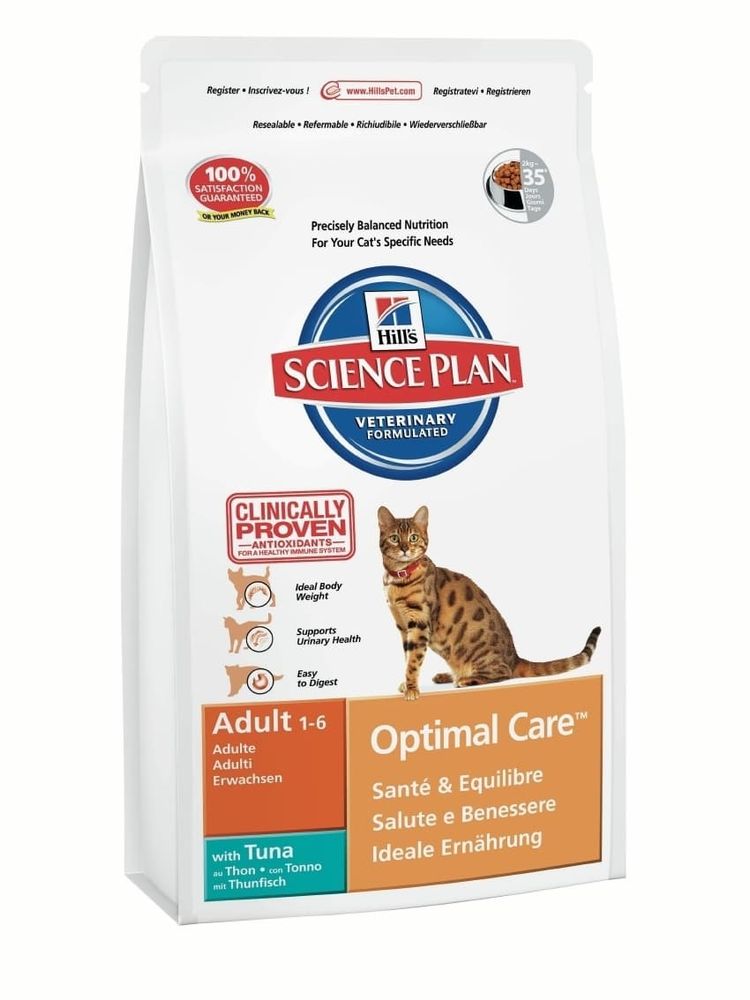 *Hill's SP Optimal Care 400г сухой корм для кошек с тунцом (Уценка) *Hill's SP Optimal Care 400г сухой корм для кошек с тунцом (Уценка)