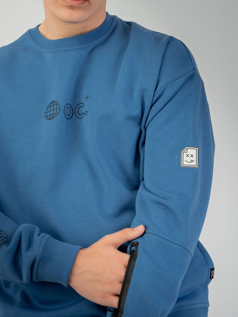 Свитшот мужской ORIGINAL CREATOR GLOBE SWEATSHIRT, Синий