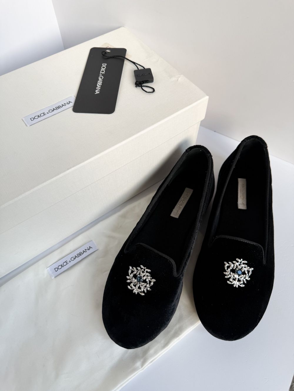 Велюровые туфли Dolce & Gabbana, 34