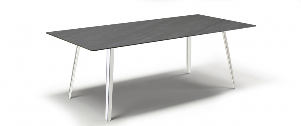 Стол ламинированный Scab Design Squid, алюминиевый, сланец