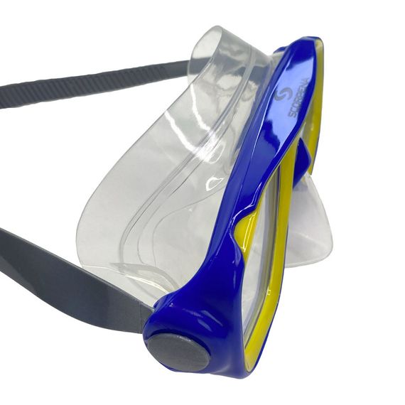 Маска подростковая Scorpena сине-желтая