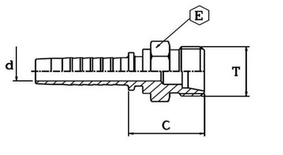 Фитинг DN 20 DKO-L (Ш) 30x2 22