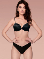 Бюстгальтер супер пуш-ап из мягкой микрофибры (Размер: 1B) (Цвет: телесный)