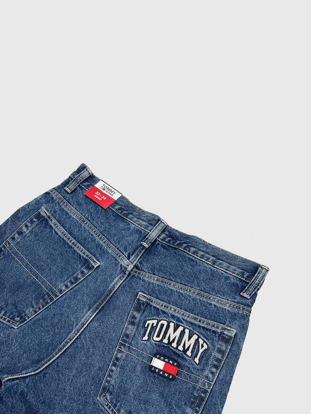 Джинсы Tommy Jeans Baggy Fit Tommy Logo dark blue
