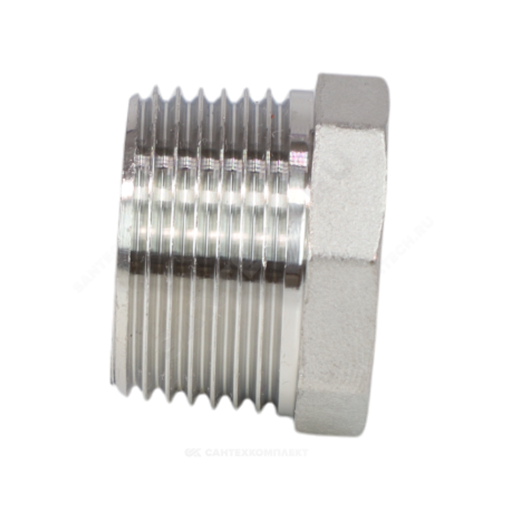 Заглушка сталь нерж Ду 40 (1 1/2") НР Benarmo