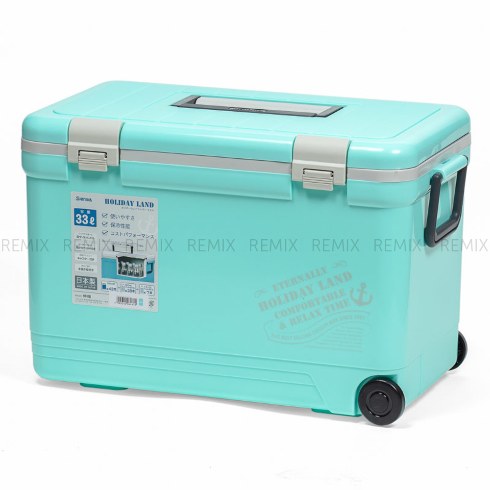 Термобокс SHINWA Holiday Land Cooler 33H синий  /4