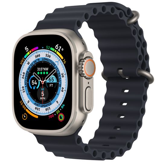Умные часы Apple Watch Ultra 49mm Titanium Ocean Band Темная ночь