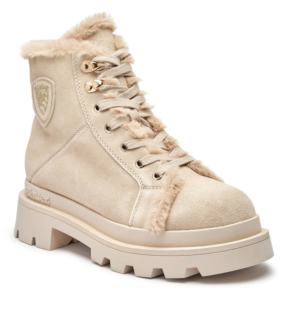 Кожаные трапперы KIMMEL 06 BLAUER - бежевый(F4KIMMEL06 SUE)