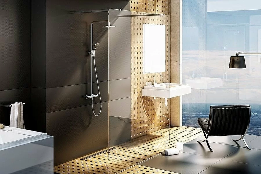 Душевое ограждение Ravak WALK-IN FREE ST 130/W SET-1000 стекло прозрачное/профиль хром