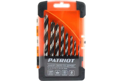 Набор спиральных сверл по дереву (8 шт; 3-10 мм) PATRIOT 815010103