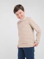 Лонгслив "Полоска Песок" 7+