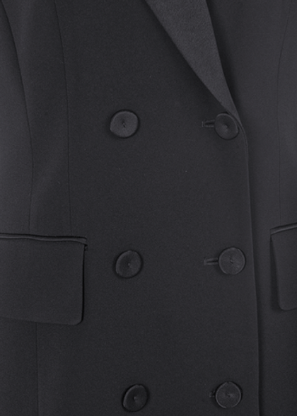 RIANI Платье-жилет с атласным воротником