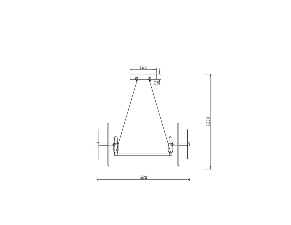 Люстра подвесная Freya FR5172PL-06BS