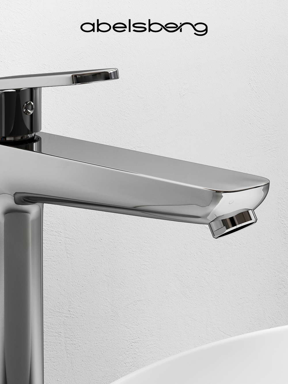 Смеситель для раковины Abelsberg Lineara UNF23509CH высокий, глянцевый хром