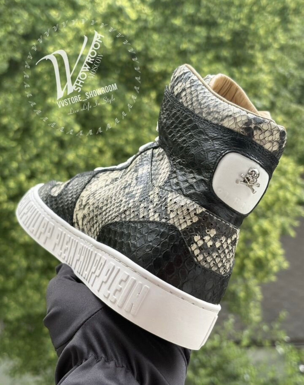 Кроссовки Philipp Plein Notorious Python Skull