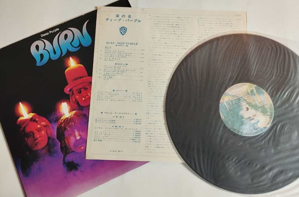 Винтажная виниловая пластинка LP Deep Purple Burn (Japan 1974) (No Obi)
