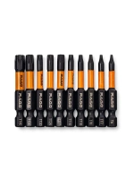 Набор бит торсионных IMPACT S2 TORX T6, TT7 - TT40 x 50 мм 10 шт RAGE by VIRA