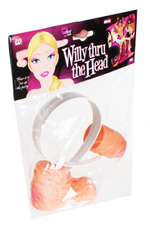 Ободок-фаллос Willythru the Head (Цвет: телесный)