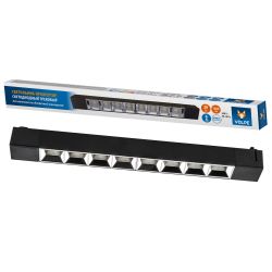 ULB-Q282 20W-4000K BLACK Светильник-прожектор светодиодный трековый. Линейный. 1600 Лм. Белый свет 4000К. Корпус черный. ТМ Volpe