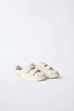 ZARA КОЖАНЫЕ КЕДЫ, БЕЛЫЙ