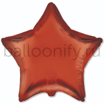 Фольгированная фигура, звезда, 18"/46СМ Сатин Orange