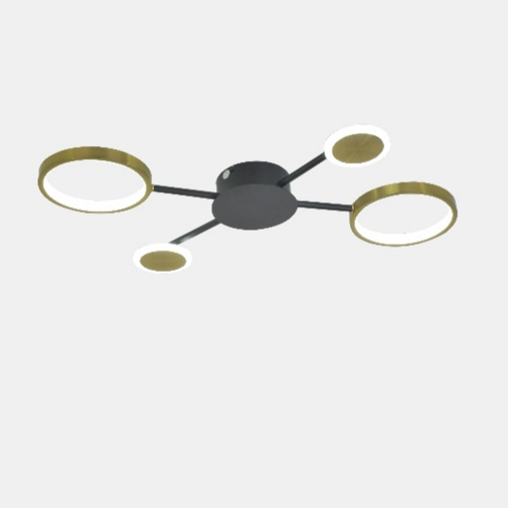 Потолочная светодиодная люстра SX-20540-48 BK+SGD