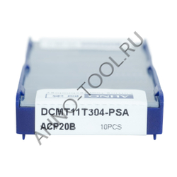 Пластина твердосплавная ISO DCMT11T304-PSA ACP20B AHNO по стали, получистовая