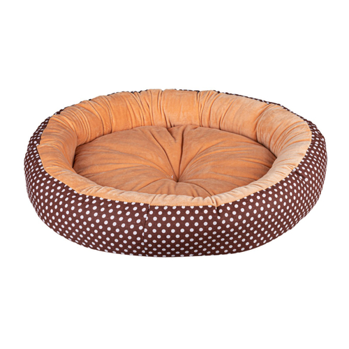 Лежак Ватрушка (мех плюш), 70х70х15 см