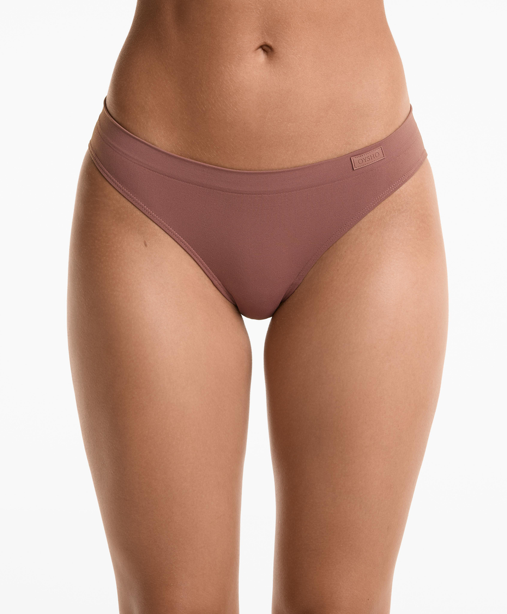 OYSHO Набор из 5 бесшовных классических трусов, розовый