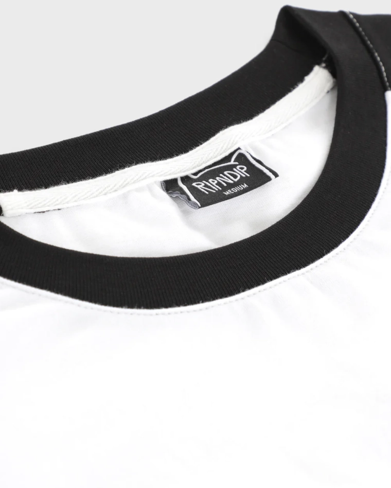 Футболка RIPNDIP X LAKAI Raglan Tee White / Black