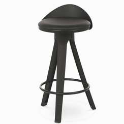 Полубарный стул Trio, 66 см, черный